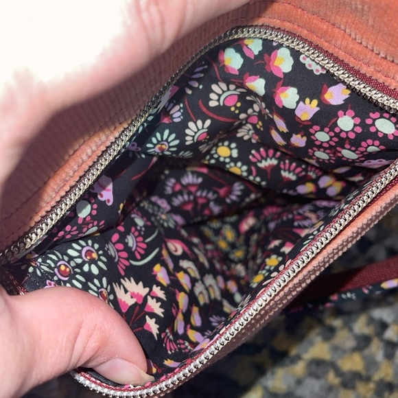 Vera Bradley Salmon and Burgundy Corduroy Women's Bag Set - Picture 10 of 10